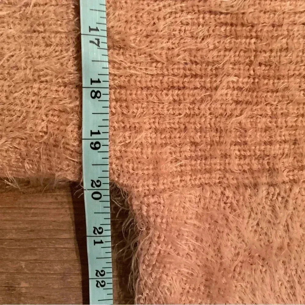 Forever 21 Peach Cozy Crew Sweater Side Ties Med Balletcore/Boho/Feminine - Picture 4 of 16